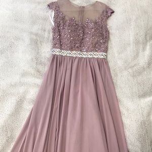Beautiful lavender prom dress
